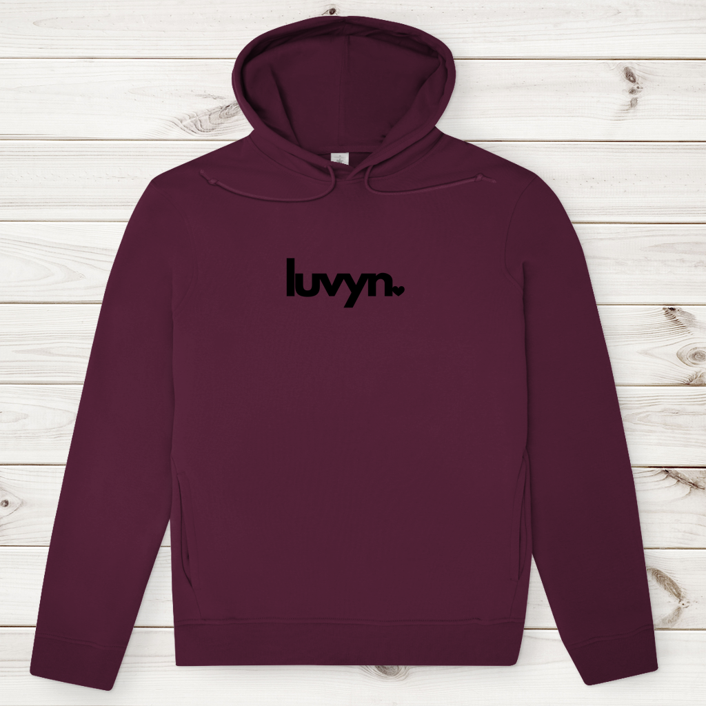 Herren Premium Bio Hoodie LUVYN BLACK