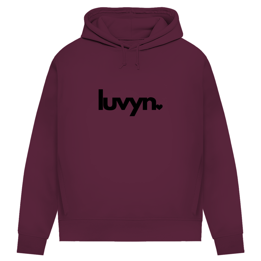 Damen Premium Bio Hoodie LUVYN BLACK