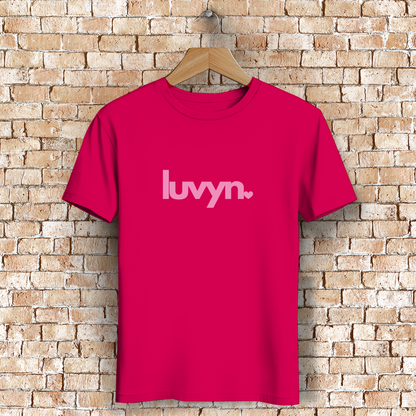 Herren Premium Bio T-Shirt LUVYN PINK