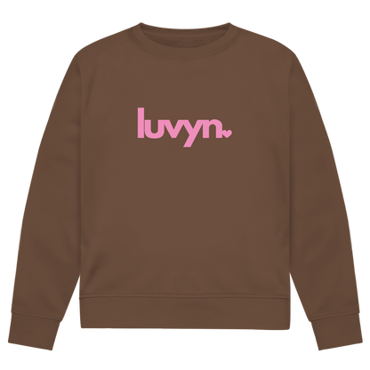 Herren Premium Bio Sweatshirt LUVYN PINK