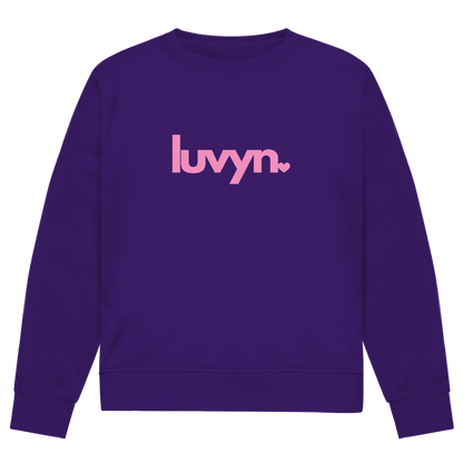 Herren Premium Bio Sweatshirt LUVYN PINK