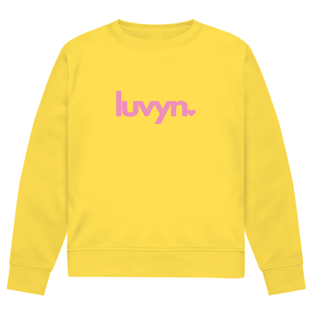 Herren Premium Bio Sweatshirt LUVYN PINK