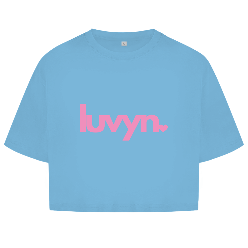 Damen Short Oversize Crop Top LUVYN PINK