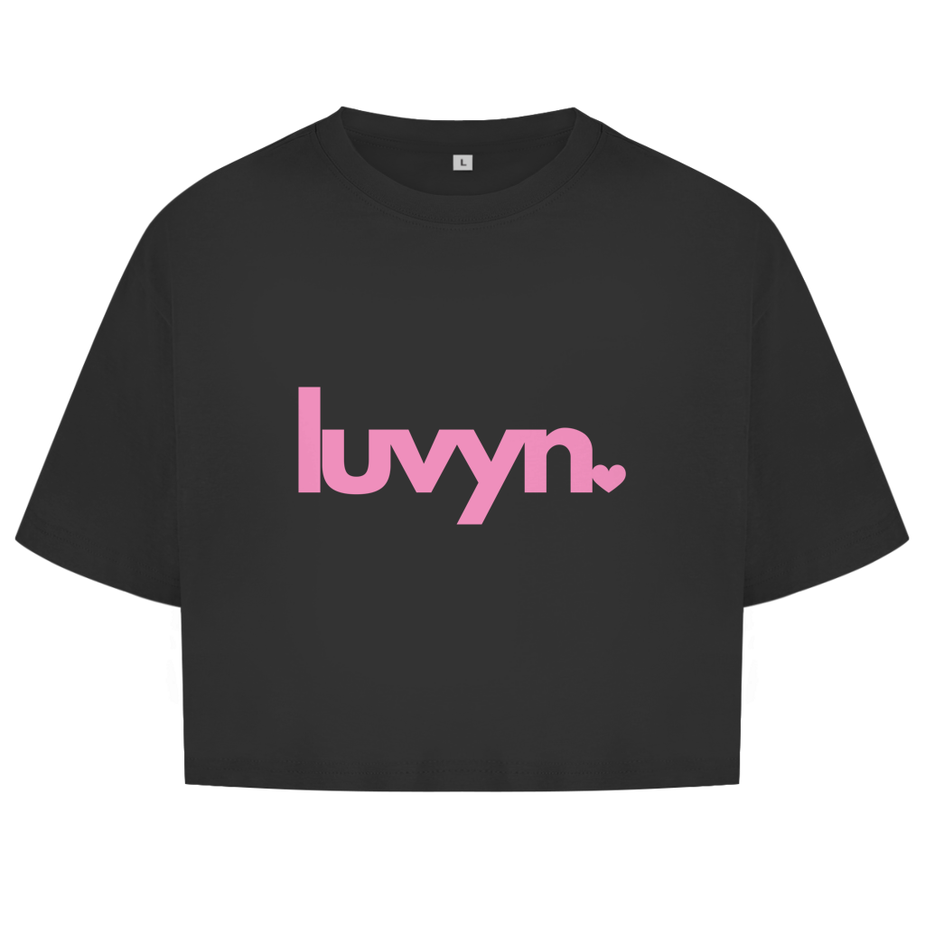 Damen Short Oversize Crop Top LUVYN PINK