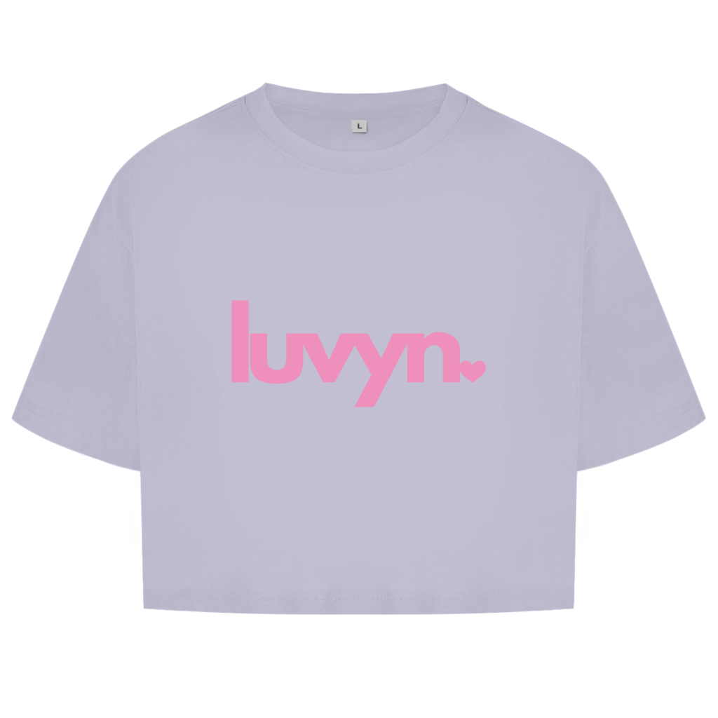 Damen Short Oversize Crop Top LUVYN PINK