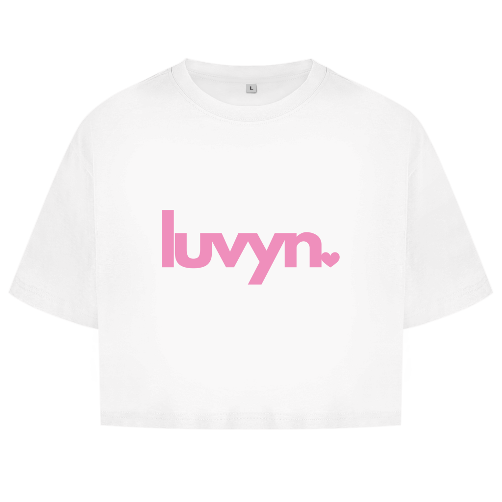 Damen Short Oversize Crop Top LUVYN PINK