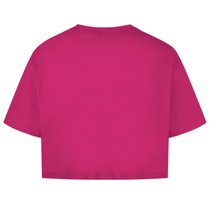 Damen Short Oversize Crop Top LUVYN DAISY
