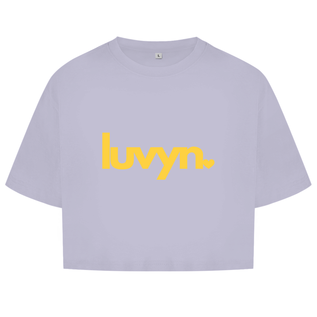 Damen Short Oversize Crop Top LUVYN DAISY