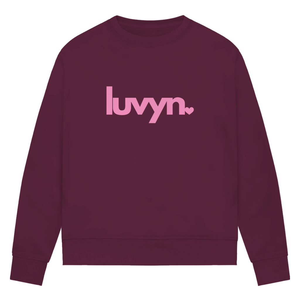 Damen Premium Bio Sweatshirt LUVYN PINK