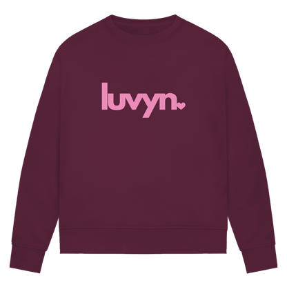 Damen Premium Bio Sweatshirt LUVYN PINK