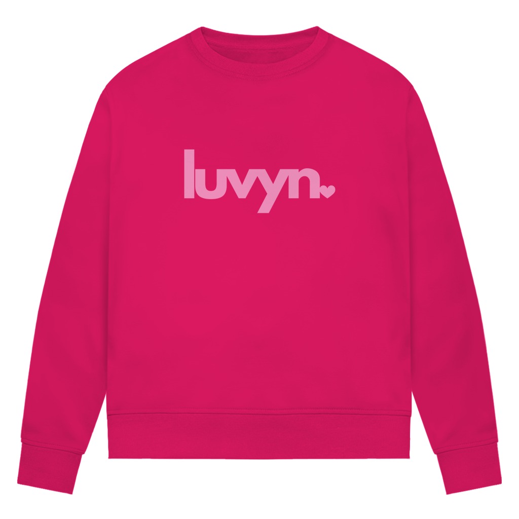 Damen Premium Bio Sweatshirt LUVYN PINK