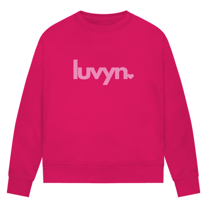 Damen Premium Bio Sweatshirt LUVYN PINK