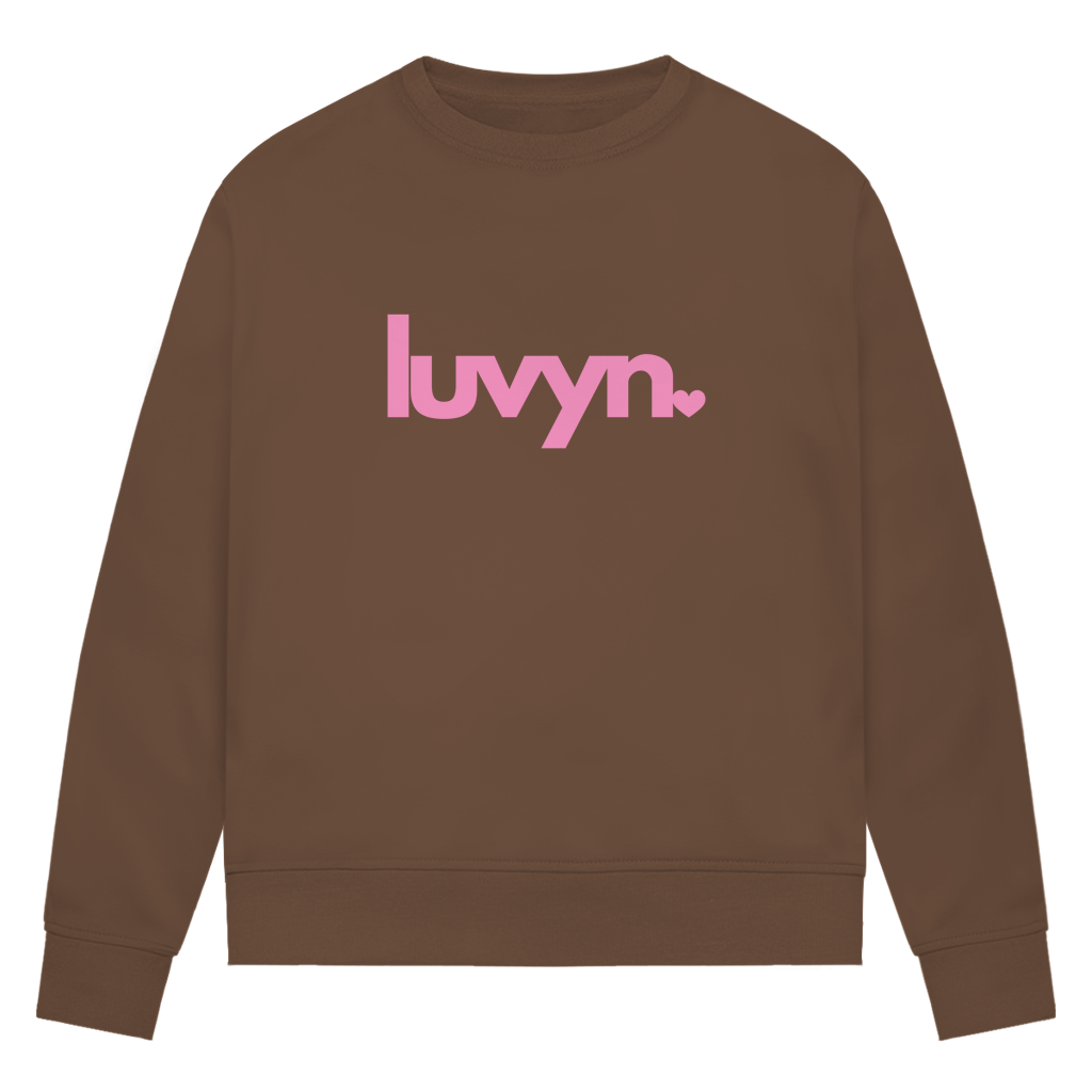 Damen Premium Bio Sweatshirt LUVYN PINK