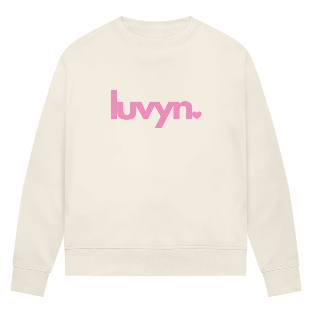 Damen Premium Bio Sweatshirt LUVYN PINK