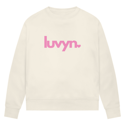 Damen Premium Bio Sweatshirt LUVYN PINK