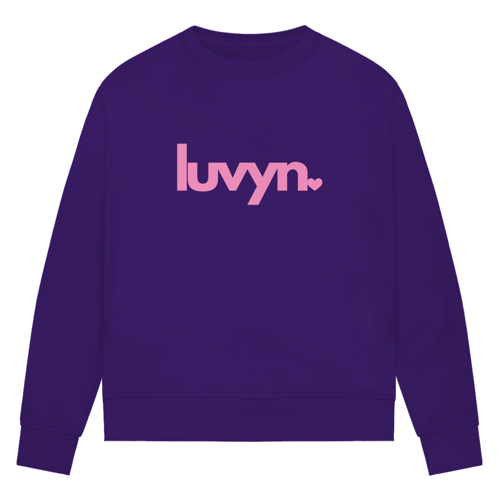 Damen Premium Bio Sweatshirt LUVYN PINK