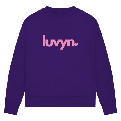 Damen Premium Bio Sweatshirt LUVYN PINK