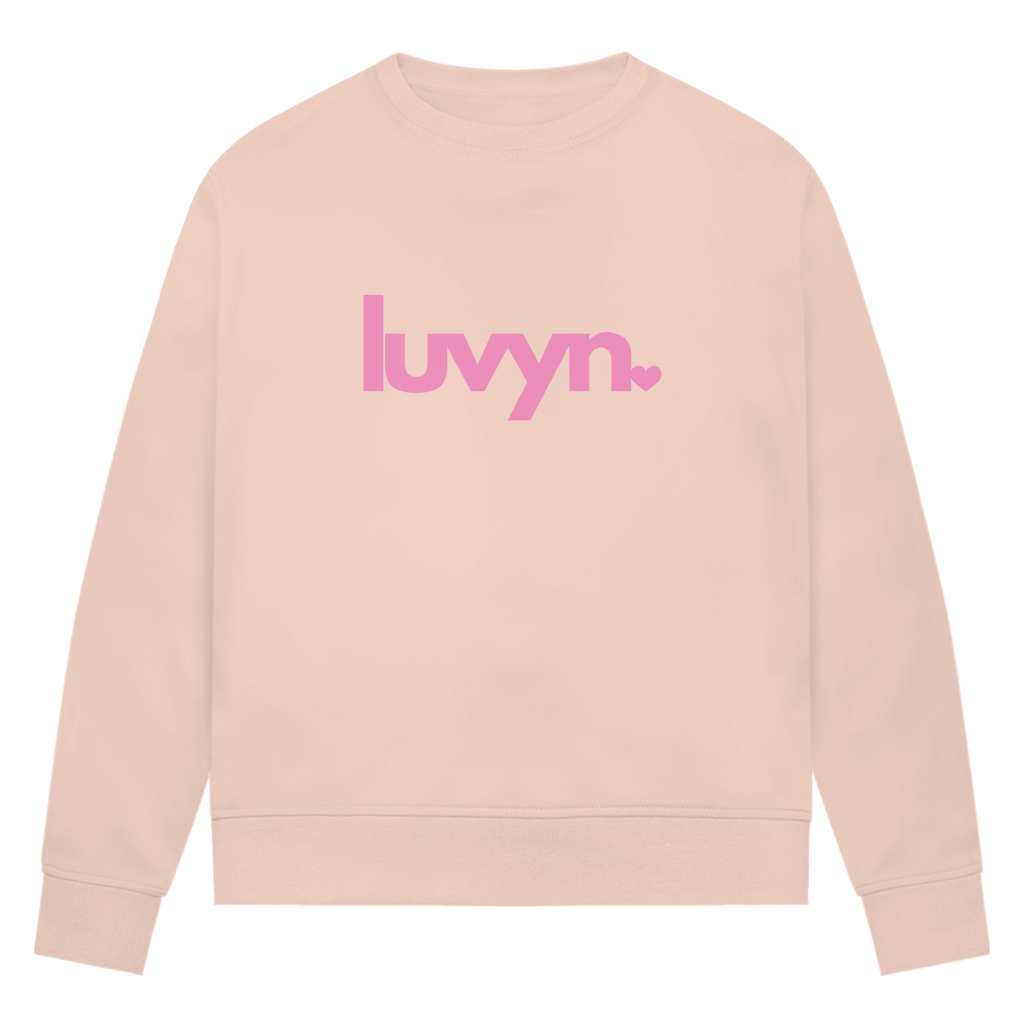 Damen Premium Bio Sweatshirt LUVYN PINK