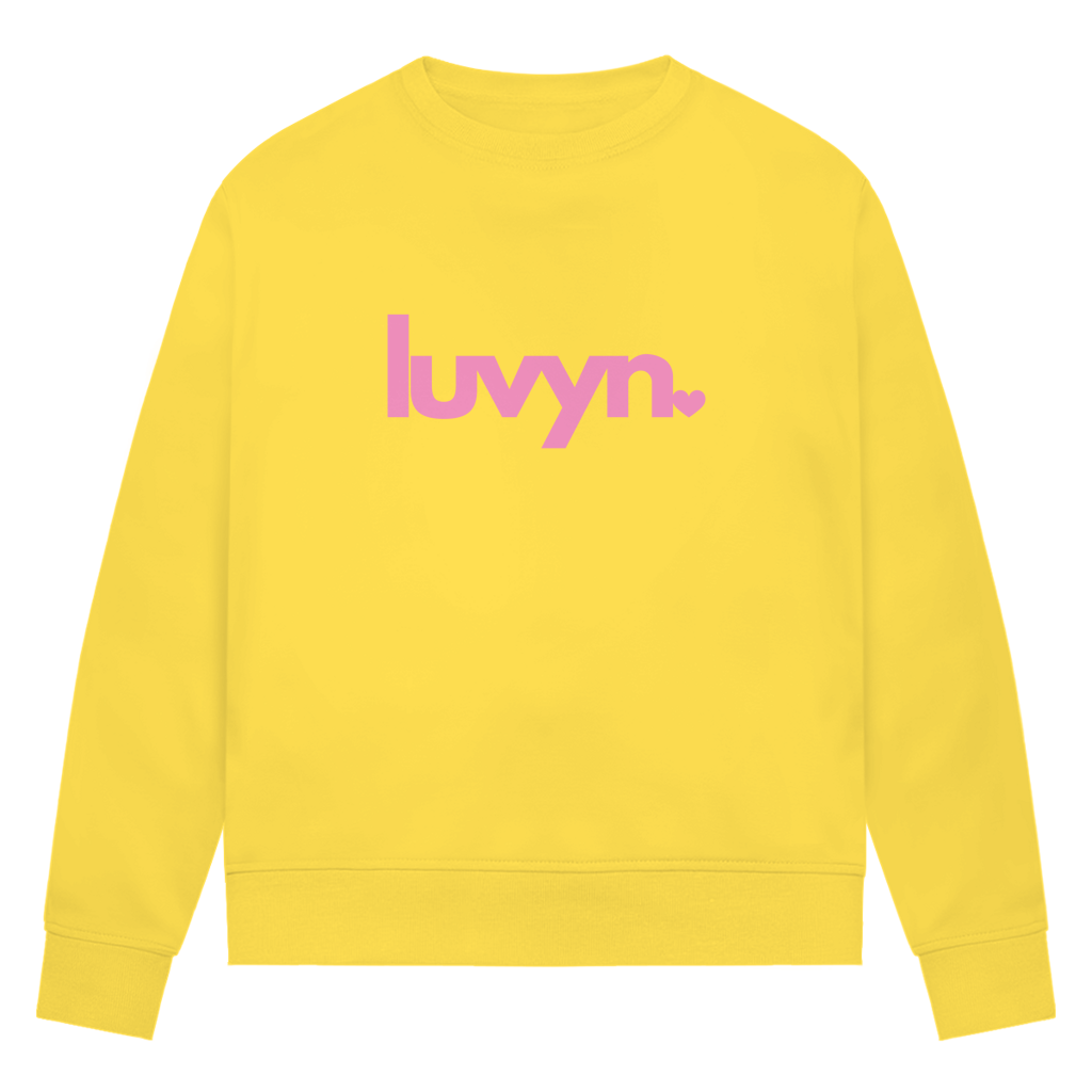 Damen Premium Bio Sweatshirt LUVYN PINK