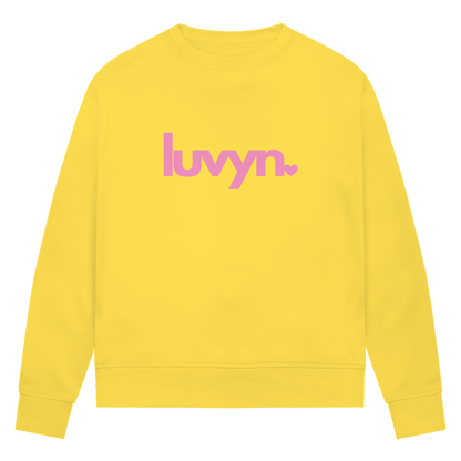 Damen Premium Bio Sweatshirt LUVYN PINK