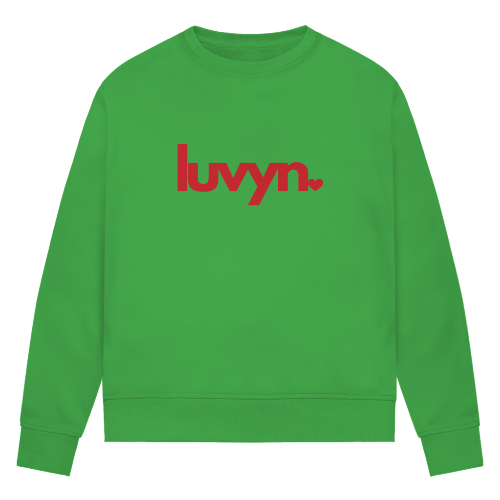 Damen Premium Bio Sweatshirt LUVYN RED