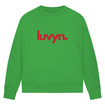 Damen Premium Bio Sweatshirt LUVYN RED