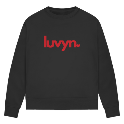 Damen Premium Bio Sweatshirt LUVYN RED