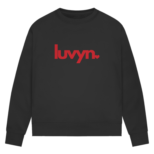 Damen Premium Bio Sweatshirt LUVYN RED