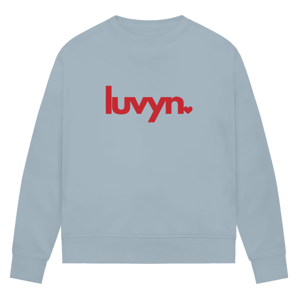 Damen Premium Bio Sweatshirt LUVYN RED