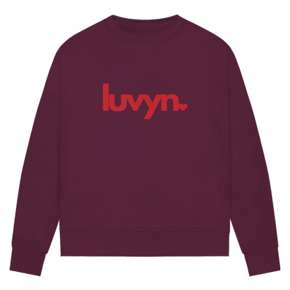 Damen Premium Bio Sweatshirt LUVYN RED