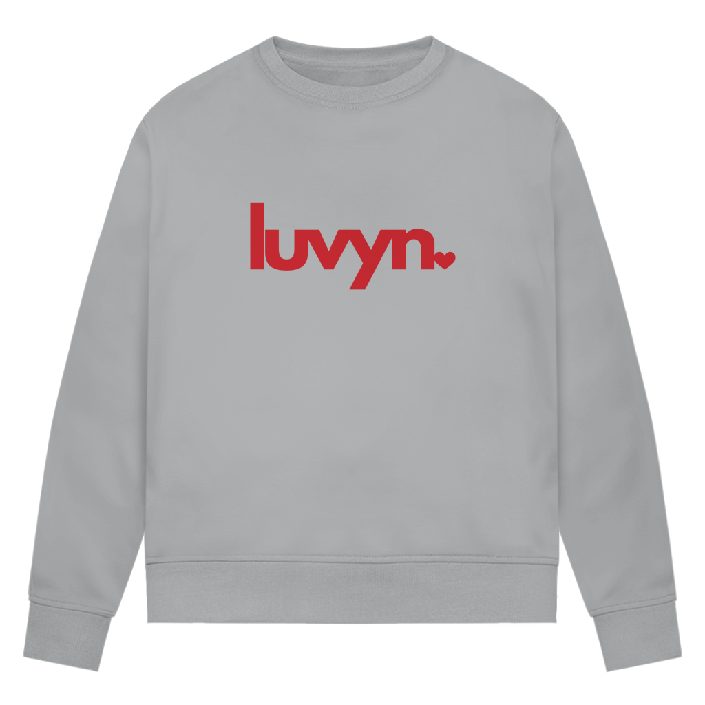 Damen Premium Bio Sweatshirt LUVYN RED