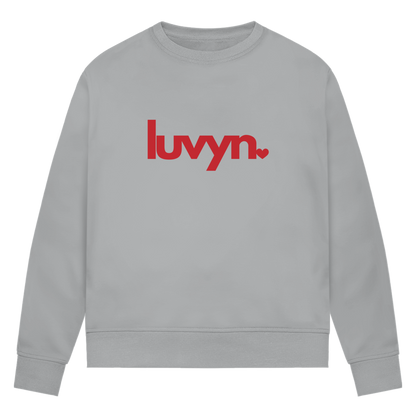 Damen Premium Bio Sweatshirt LUVYN RED