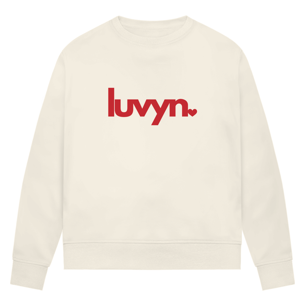 Damen Premium Bio Sweatshirt LUVYN RED