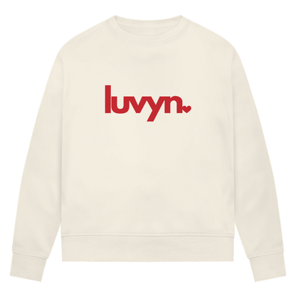 Damen Premium Bio Sweatshirt LUVYN RED