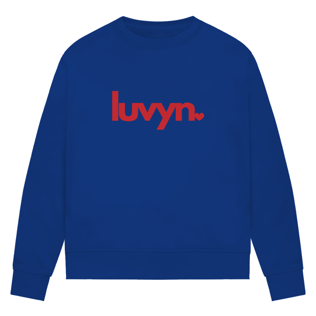 Damen Premium Bio Sweatshirt LUVYN RED