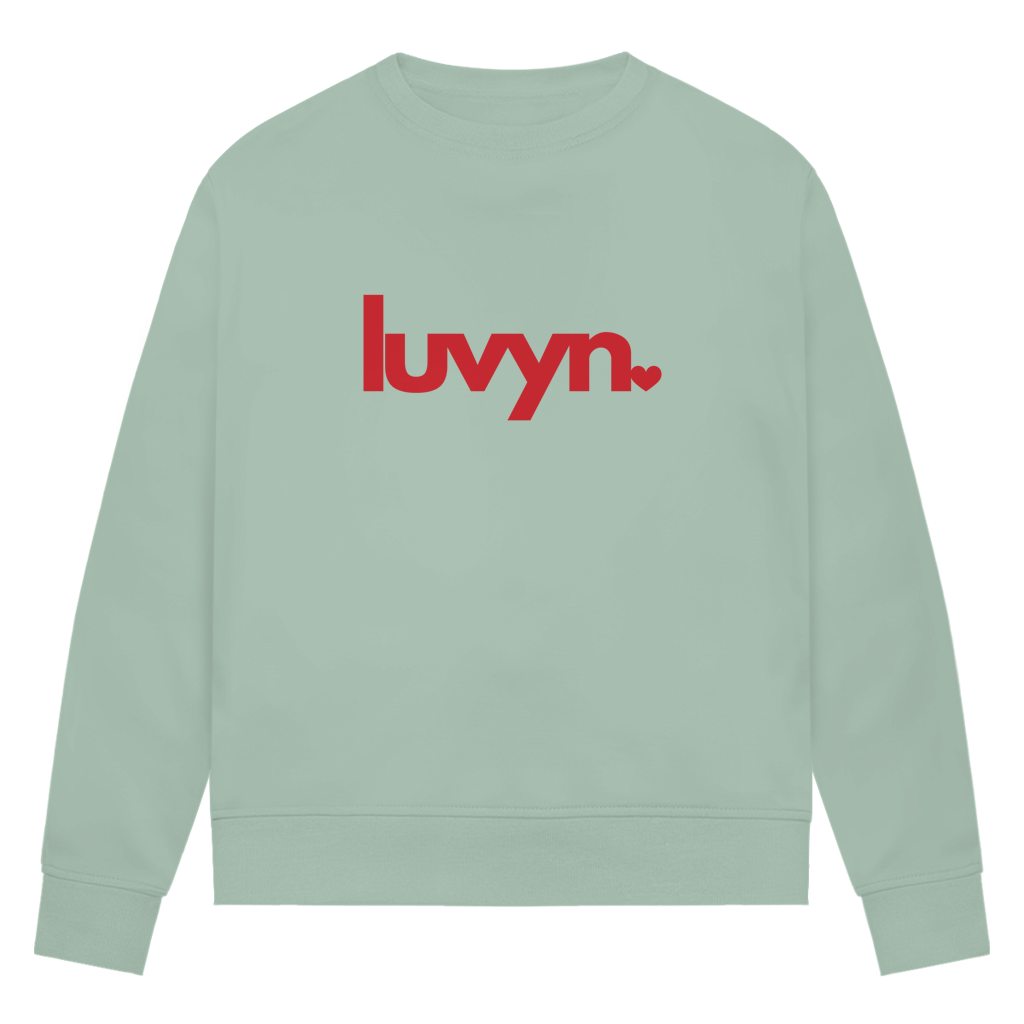 Damen Premium Bio Sweatshirt LUVYN RED