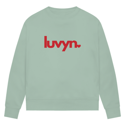 Damen Premium Bio Sweatshirt LUVYN RED