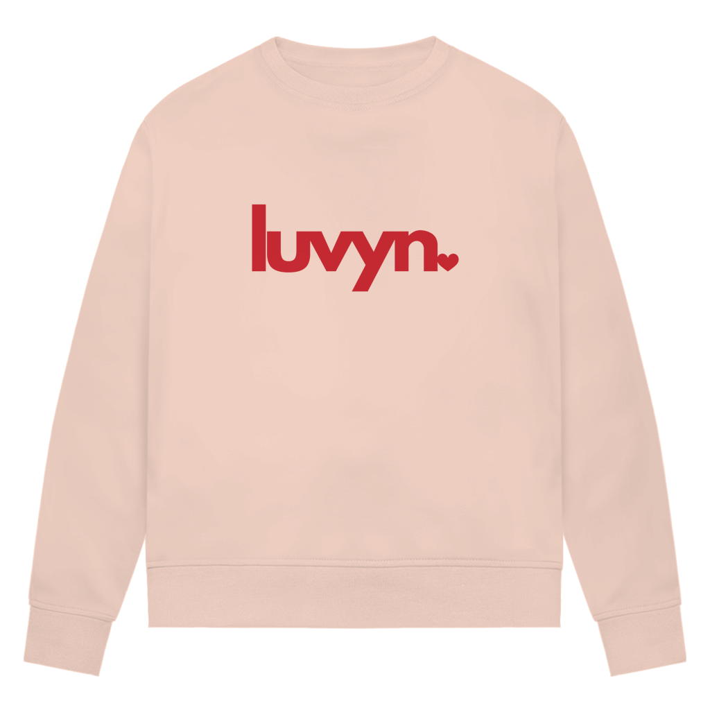 Damen Premium Bio Sweatshirt LUVYN RED
