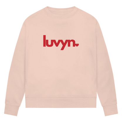 Damen Premium Bio Sweatshirt LUVYN RED
