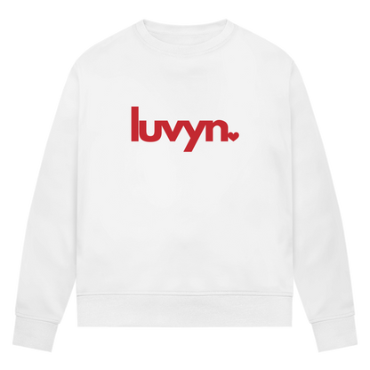 Damen Premium Bio Sweatshirt LUVYN RED