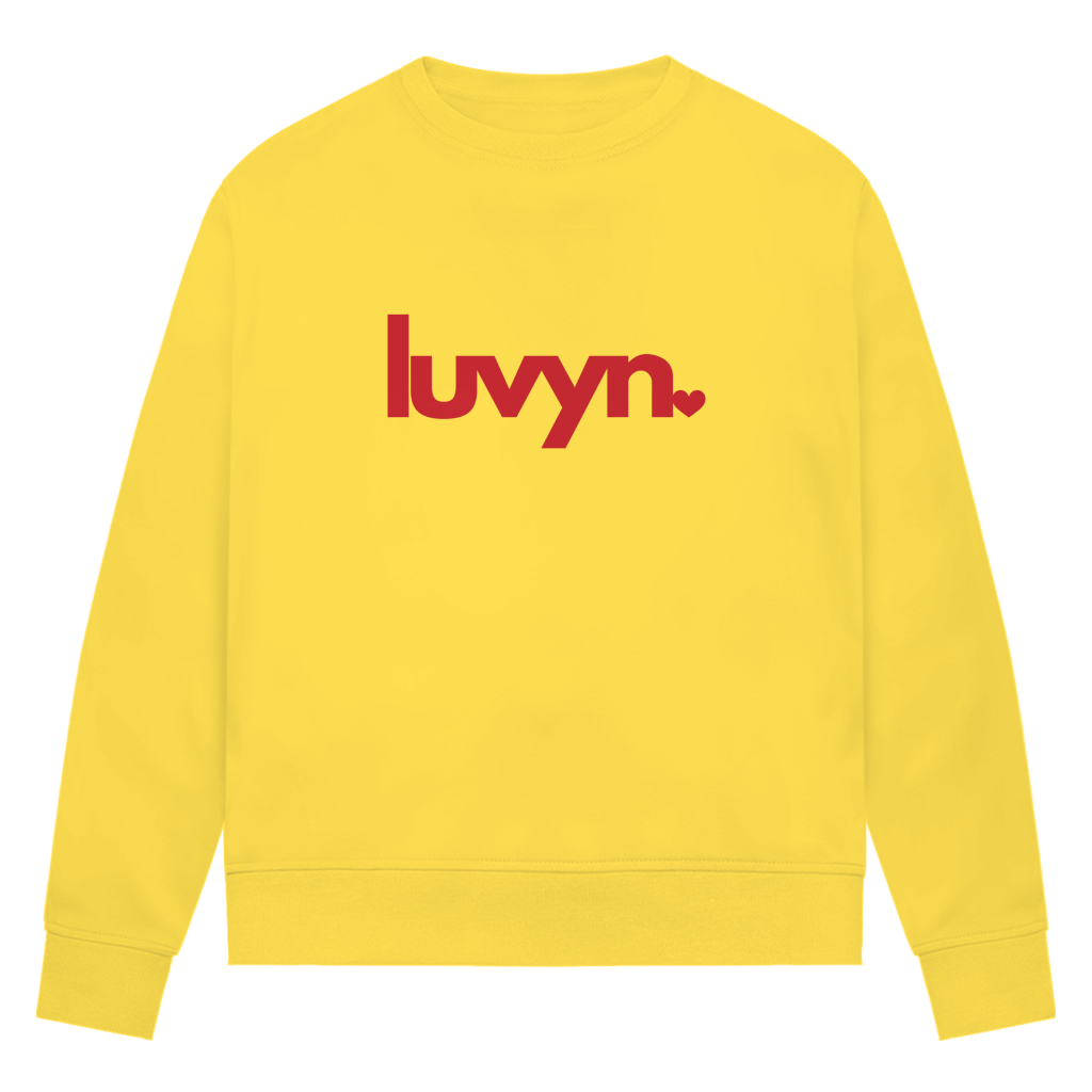 Damen Premium Bio Sweatshirt LUVYN RED