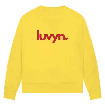 Damen Premium Bio Sweatshirt LUVYN RED