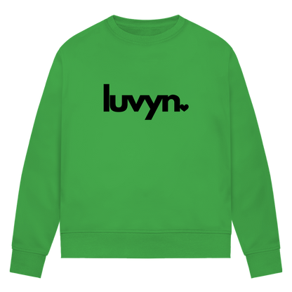 Damen Premium Bio Sweatshirt LUVYN BLACK