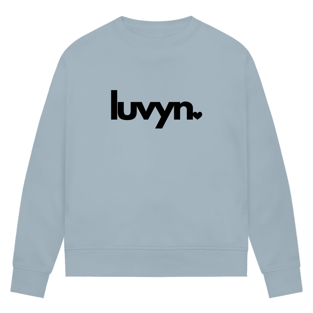 Damen Premium Bio Sweatshirt LUVYN BLACK