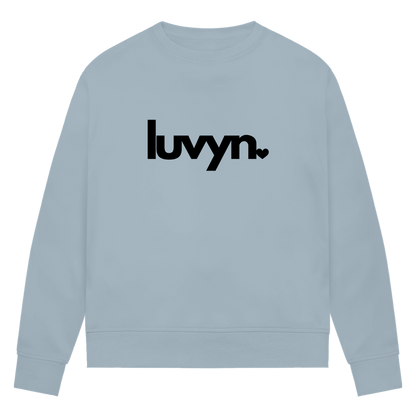 Damen Premium Bio Sweatshirt LUVYN BLACK