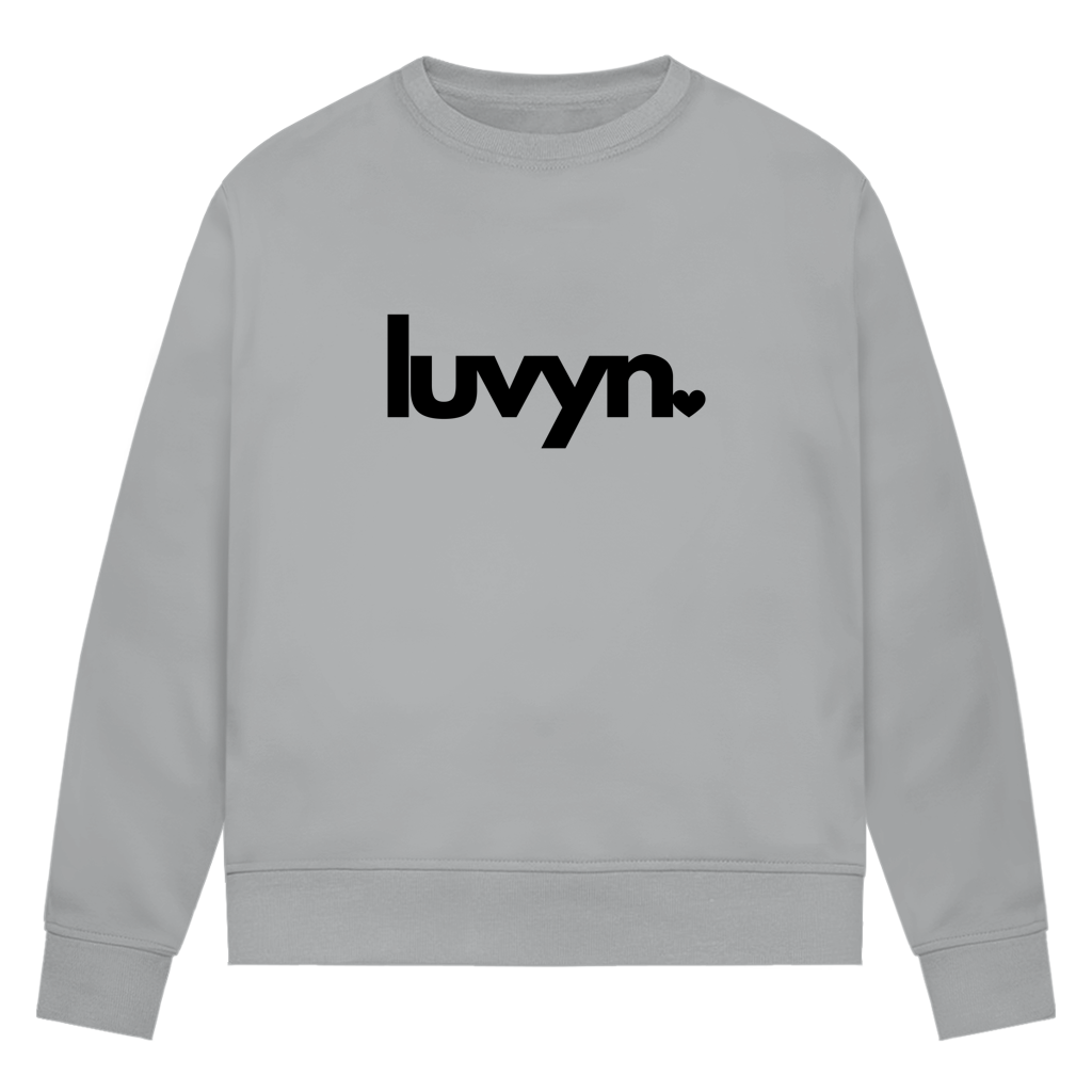 Damen Premium Bio Sweatshirt LUVYN BLACK
