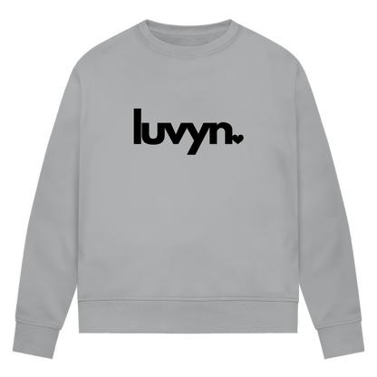 Damen Premium Bio Sweatshirt LUVYN BLACK