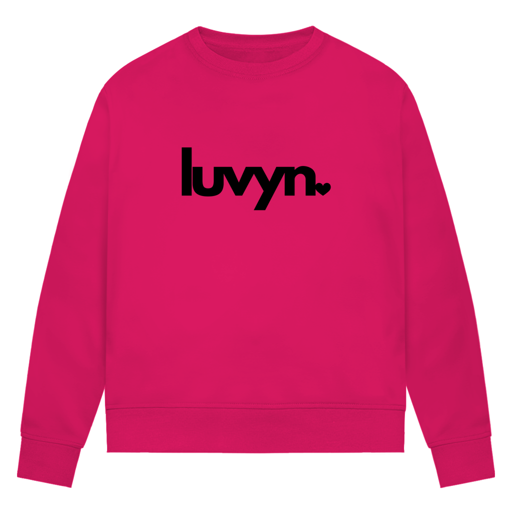 Damen Premium Bio Sweatshirt LUVYN BLACK