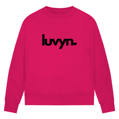 Damen Premium Bio Sweatshirt LUVYN BLACK