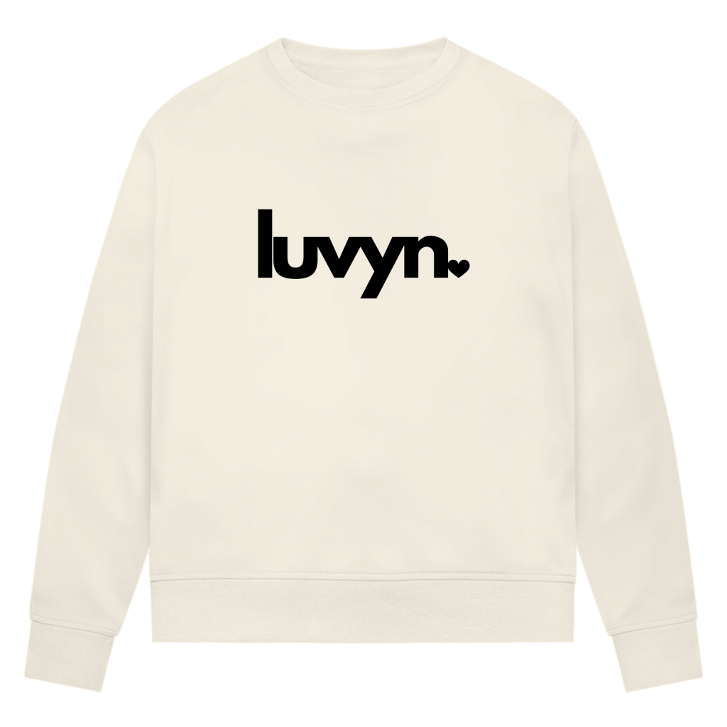 Damen Premium Bio Sweatshirt LUVYN BLACK